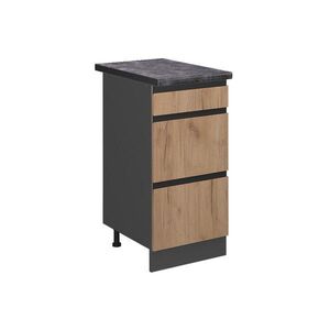 Vicco SPODNÍ SKŘÍŇKA KUCHYŇSKÉ LINKY R-Line Zlatý mocný dub 40 cm se zásuvkami, PD Antracit obraz