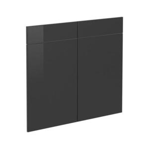 Vicco KUCHYŇSKÁ DVÍŘKA R-Line Antracitový vysoký lesk 79.2 x 70.8 cm nábytková čela pro spodní skříňku se zásuvkami obraz