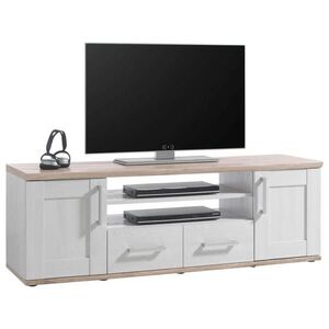 Xora NÍZKÁ KOMODA, bílá, barvy modřínu, 152/50/44 cm obraz