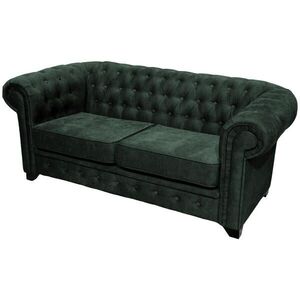 MID.YOU POHOVKA CHESTERFIELD, dřevo, textil, kompozitní dřevo, tmavě zelená obraz