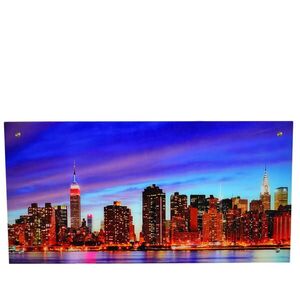 MCW SKLENĚNÝ OBRAZ NEW YORK Vícebarevný obraz