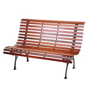 MCW ZAHRADNÍ LAVIČKA Černá, dekor teak obraz