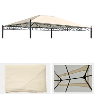 MCW NÁHRADNÍ POTAH PRO STŘECHU PERGOLA CALPE Krémově bílá obraz