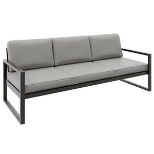 Beautysofa RELAXAČNÍ pohovka Stella 3místná s kovovým rámem, 216 cm, béžová obraz