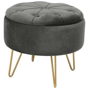 RAUMHIRSCH FURNITURE ČALOUNĚNÁ STOLIČKA šedá 38/33/38 obraz