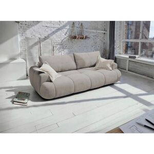 MID.YOU ROZKLÁDACÍ POHOVKA, plast, textil, kompozitní dřevo, béžová obraz