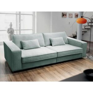 MID.YOU POHOVKA BIG SOFA, plast, textil, kompozitní dřevo, mátově zelená obraz