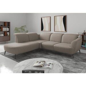 Sit & More ROHOVÁ SEDAČKA, textil, šedohnědá obraz
