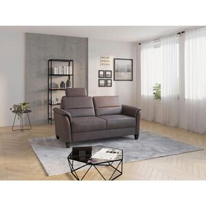Sit & More TŘÍMÍSTNÁ POHOVKA, textil, hnědá obraz