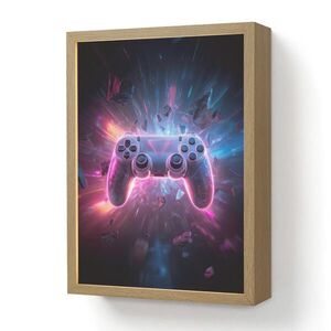 OnlyWow DOBÍJECÍ NOČNÍ LAMPIČKA Controller - Neon - Explosion - Abstraktní 30x40 cm obraz