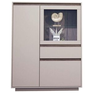 Stylife VYSOKÁ KOMODA, barvy ořechu, kašmírová, 110/141/41 cm obraz