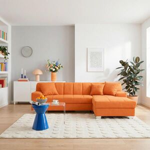 MID.YOU ROHOVÁ ROZKLÁDACÍ POHOVKA, textil, oranžová obraz