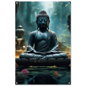 OnlyWow ZAHRADNÍ PLAKÁT Buddha - Socha - Buddha - Zen - Umění - Buddha 80x120 cm obraz