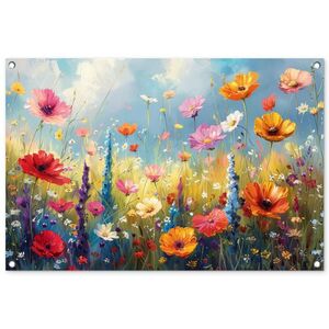 OnlyWow ZAHRADNÍ PLAKÁT Květiny - Příroda - Botanické - Umění 90x60 cm obraz