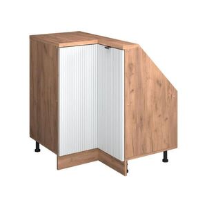 Vicco ŠIKMÁ SKŘÍŇ ROHOVÁ SKŘÍŇKA Rion Bílé zvlnění 75.6 x 81.6 cm s 1 dveřmi obraz