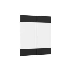 Vicco KUCHYŇSKÁ DVÍŘKA R-Line Černý vysoký lesk 59.2 x 59 cm nábytková čela pro závěsnou vitrínu obraz