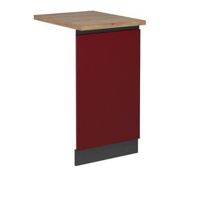 Vicco ČELNÍ PANEL MYČKY R-Line Červená 45 cm , PD Dub obraz