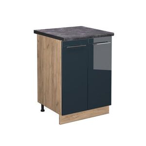 Vicco SPODNÍ SKŘÍŇKA KUCHYŇSKÉ LINKY Fame-Line Tmavě modrá s vysokým leskem 60 cm , PD Antracit obraz