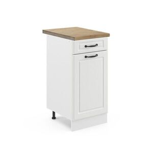 Vicco SPODNÍ SKŘÍŇKA KUCHYŇSKÉ LINKY R-Line Bílý venkovský dům 40 cm , PD Dub obraz