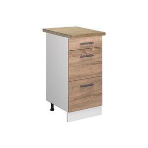 Vicco SPODNÍ SKŘÍŇKA KUCHYŇSKÉ LINKY R-Line Sonoma 40 cm se zásuvkami, PD Dub obraz