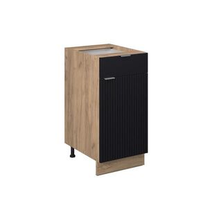 Vicco SPODNÍ SKŘÍŇKA KUCHYŇSKÉ LINKY Fame-Line Černý pruhovaný 40 cm bez pracovní desky obraz