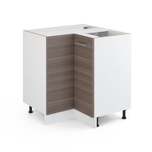 Vicco UNIVERZÁLNÍ ROHOVÁ SKŘÍŇ R-Line Šedá 75.6 cm s dvířky, bez pracovní desky obraz