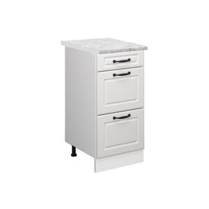 Vicco SPODNÍ SKŘÍŇKA KUCHYŇSKÉ LINKY R-Line Bílý venkovský dům 40 cm PD Mramor obraz