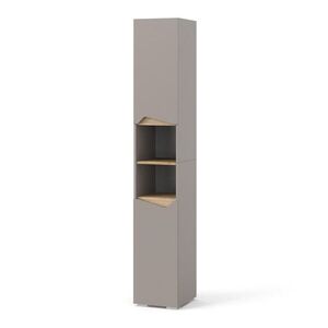 Vicco KOUPELNOVÁ SKŘÍŇKA Marelle Béžový dub/Artisan 30 x 180 cm s dveřmi a otevřenými přihrádkami obraz