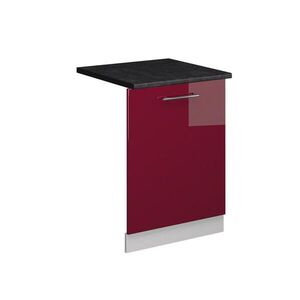 Vicco ČELNÍ PANEL MYČKY Fame-Line Bordó červená vysoký lesk 60 cm , PD Antracit obraz