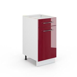 Vicco SPODNÍ SKŘÍŇKA KUCHYŇSKÉ LINKY Fame-Line Bordó červená vysoký lesk 40 cm bez pracovní desky obraz