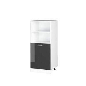 Vicco UNIVERZÁLNÍ SPÍŽNÍ SKŘÍŇKA R-Line Antracitový vysoký lesk 60 cm s otevřenými policemi a dvířky obraz