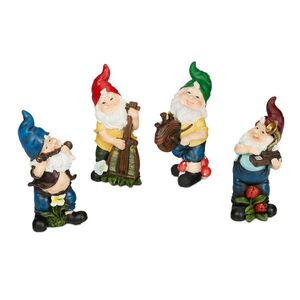 Relaxdays TRPASLÍK vícebarevný Set-4 ks odolný vůči počasí 15 cm obraz