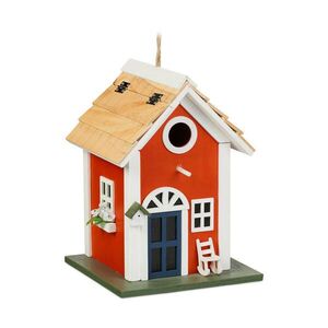 Relaxdays BUDKA pro ptáky vícebarevná odolná vůči počasí 25x18, 5x18, 5 cm obraz