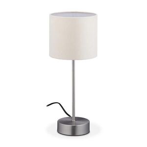 Relaxdays LAMPA Stříbrná Krémová stolní dotyková 3-stupňová E14 obraz
