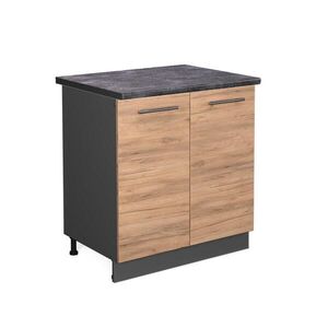 Vicco SKŘÍŇKA POD DŘEZ Fame-Line Zlatý mocný dub 80 cm , PD Antracit obraz