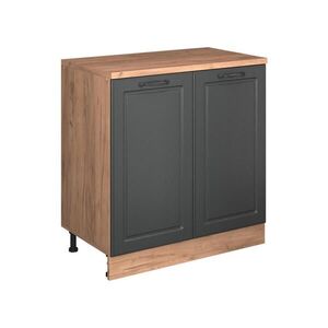 Vicco KUCHYŇSKÁ SKŘÍŇKA POD ŠIKMOU STŘECHU R-Line, Antracitový venkovský dům, 80 cm bez šikminy se 2 dveřmi obraz