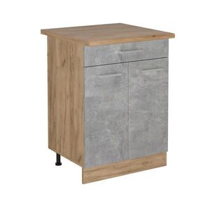 Vicco SPODNÍ SKŘÍŇKA KUCHYŇSKÉ LINKY R-Line Beton 60 cm se zásuvkou, PD Dub obraz