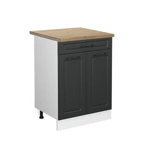 Vicco SPODNÍ SKŘÍŇKA KUCHYŇSKÉ LINKY R-Line Antracitový venkovský dům 60 cm se zásuvkou, PD Dub obraz