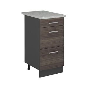Vicco SPODNÍ SKŘÍŇKA KUCHYŇSKÉ LINKY R-Line Ušlechtilá šedá 40 cm se zásuvkami, AP mramor obraz