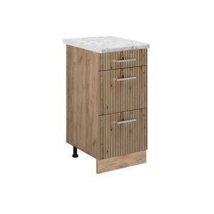 Vicco SPODNÍ SKŘÍŇKA KUCHYŇSKÉ LINKY R-Line Řemeslný dub 40 cm PD Mramor obraz