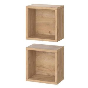 Vicco SKŘÍŇKA DO KOUPELNY Senyo Zlatý mocný dub 25 x 25 cm Sada 2 kusů obraz