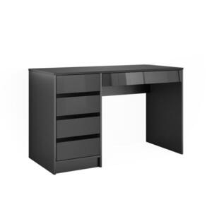Vicco STŮL Sherry Antracitový vysoký lesk 55 x 120 cm se zásuvkami obraz