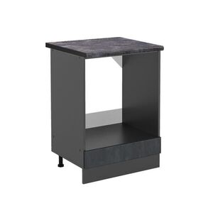 Vicco SKŘÍŇKA NA VESTAVĚNOU TROUBU R-Line Černý beton 60 cm PD Antracit obraz
