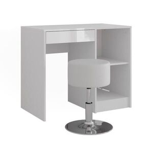 Vicco TOALETNÍ STOLEK Sherry Bílá/bílý vysoký lesk 89.8 cm s stoličkou obraz