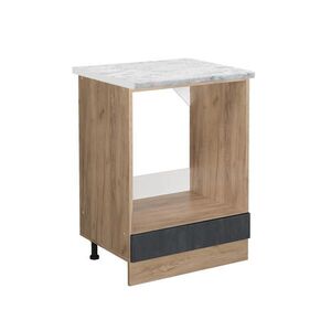 Vicco SKŘÍŇKA NA VESTAVĚNOU TROUBU R-Line Černý beton 60 cm PD Mramor obraz