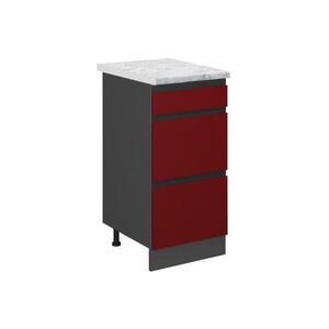 Vicco SPODNÍ SKŘÍŇKA KUCHYŇSKÉ LINKY R-Line Červená 40 cm PD Mramor obraz