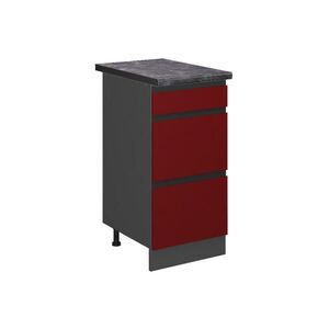 Vicco SPODNÍ SKŘÍŇKA KUCHYŇSKÉ LINKY R-Line Červená 40 cm se zásuvkami, PD Antracit obraz