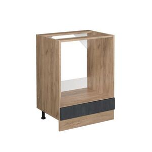 Vicco SKŘÍŇKA NA VESTAVĚNOU TROUBU R-Line Černý beton 60 cm bez pracovní desky obraz