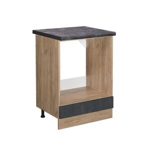 Vicco SKŘÍŇKA NA VESTAVĚNOU TROUBU R-Line Černý beton 60 cm PD Antracit obraz