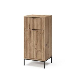Vicco KOUPELNOVÁ SKŘÍŇKA Eliza Dub Viking 40 x 87 cm s dvířky a zásuvkou obraz